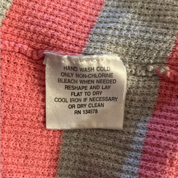 Vineyard Vines Striped Full Zip Up Hoodie Size M - Picture 8 of 8